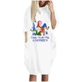thumbnail image 2 of LSLJS The Fashion Women's Winter Plus Size Loose Pocket Christmas Printed Dress, 2 of 6