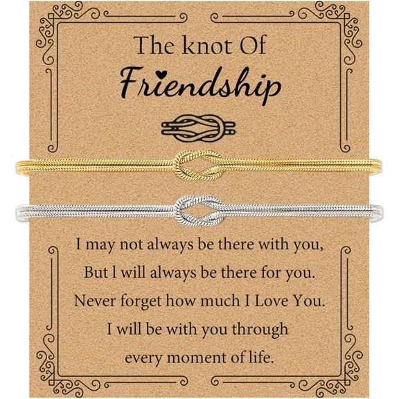 Matching Bracelets for Couples Love Knot Bracelet Pinky Promise Soulmate Relationship Friendship Bracelets Forever Infinity Jewelry Gifts for Women Teen Her Him