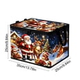 thumbnail image 3 of Christmas Themed Large Capacity Foldable Storage Box With Lid And Handles For Holiday Decorations Clothes Toys, 3 of 6
