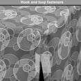 thumbnail image 4 of Geometric Dog Crate Cover, Greyscale Rings Overlapping Ovals Interlocked Ellipses Retro Mosaic Modern Graphic, Easy to Use Pet Kennel Cover Small Dogs Puppies Kittens, 7 Sizes, Grey, by Ambesonne, 4 of 6