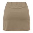 thumbnail image 4 of Mceream Skorts for Women with Pockets Plus Size High Waist Tummy Control Tennis Yoga Leggings Shorts Casual Athletic Tennis Mini Short Skirts Joggers Khaki XL, 4 of 6