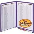 thumbnail image 5 of Smead 25550 WaterShed CutLess Straight Tab Letter Size 2-Fastener Folders - Purple (50/Box), 5 of 7