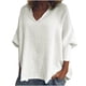 thumbnail image 2 of Tops Henley,Blusa de lino y algodón sin mangas con cuello en V para mujer, top informal liso, tejido suave y ligero, ideal para primavera y verano, sopatenor, 2 of 6