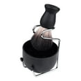 thumbnail image 1 of Juego de brochas de afeitar para hombres, tazón de afeitar de acero inoxidable para brochas, soporte de afeitado en húmedo con cepillo jinwen Brocha de afeitar, 1 of 8