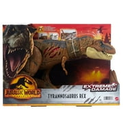 Jurassic World: Dominion Extreme Damage T Rex Dinosaur Figure for 4 Year Olds & Up