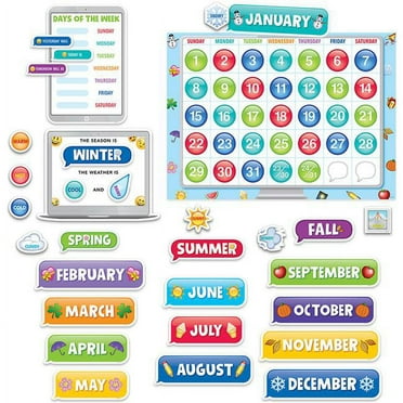 Creative Teaching Press CTP2649 Emoji Fun Calendar Set Bulletin Board