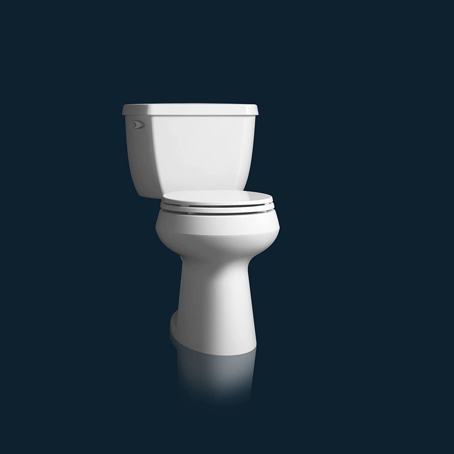 Kohler Brevia Slow Close Round White Plastic Toilet Seat