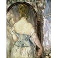thumbnail image 2 of Manet, Edouard 26x32 White Modern Wood Framed Museum Art Print Titled - Before the Mirror, 2 of 4