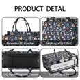 thumbnail image 4 of Large Capacity Tote Bag,Dark Blue Princess Castle Pattern Handbag Fashion Luxury Tote Bag,15.7"x13"x 5.1" Inches,Laptop Compatible, 4 of 6