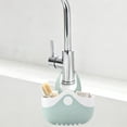 thumbnail image 4 of No Drill Kitchen Faucet Shelf, Sink Caddy Organizer for Sponge and Soap, Over the Tap Drainage Rack, Space Saving Stainless Steel Holder, 4 of 6