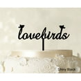 thumbnail image 1 of "Love Birds Wedding Cake Topper Custom Cake Topper Color Option Available 6""-7"" Inches Wide", 1 of 1