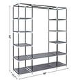 thumbnail image 4 of New Design Portable Closet Wardrobe Clothes Rack Storage Organizer Shelf Durable, 4 of 7