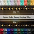thumbnail image 6 of Back Tab/ Rod Pocket Blackout Curtains Thermal Insulated Solid 100% Polyster Curtains Panel, Window Drapes for Living Room, Bedroom & Window Hall (Set of 2 Panels, 42" W x 108" L) { Grey }, 6 of 6