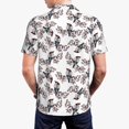 thumbnail image 3 of Balery Bird Printed Men’s Short Sleeve Polo Shirt, Midweight Men's Shirt,Golf Polo shirts -Small, 3 of 8