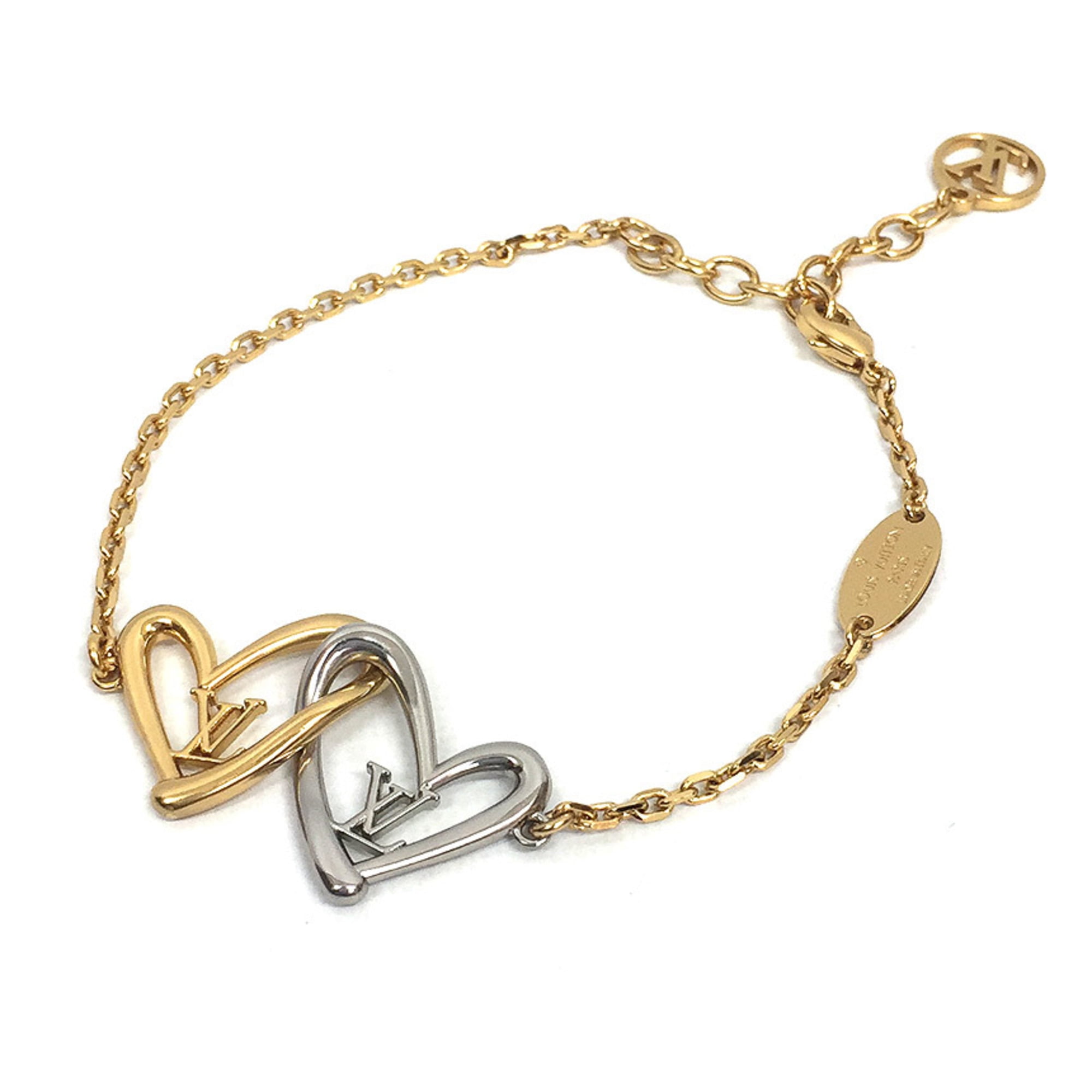 Authenticated Used Louis Vuitton Bracelet Heart Fallen Love M00466