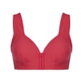 thumbnail image 3 of Naiflowers Women's Plus Size Front Closure Wireless Bra Full Cup Lift Bras for Women No Underwire Shaping Wire Free Everyday Bra, 3 of 5