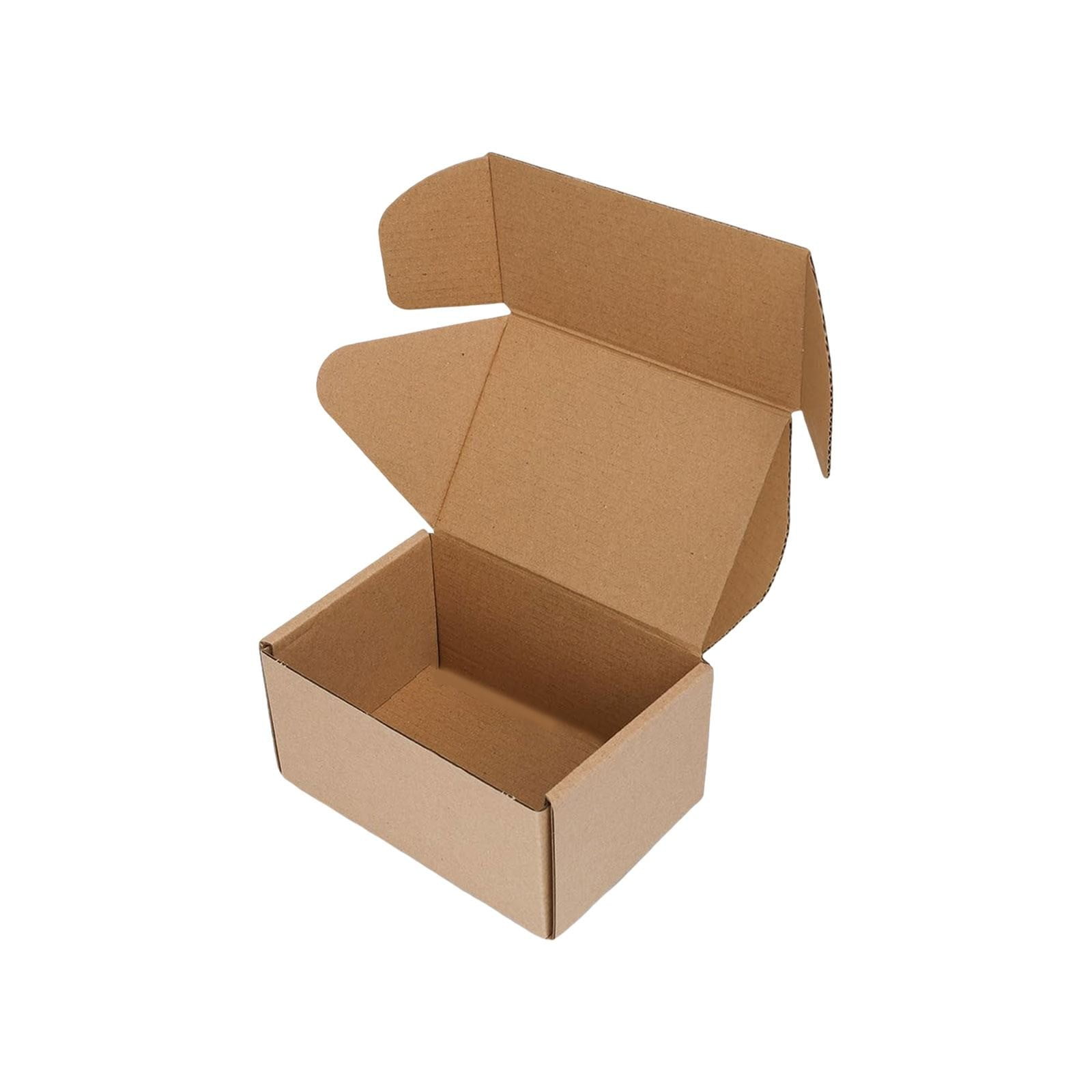 Kilougeis Hot Sale Shipping Box Recyclable Mailers, Corrugated Cardboard Small Gift Business Boxes(6X4X3'')