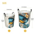 thumbnail image 3 of Naloa Cute Sunflower Blue Duck Large Laundry Basket Waterproof Round Collapsible Storage bin with Handles for Hamper Kids Room,Toy StorageMedium, 3 of 6