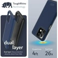 thumbnail image 3 of TUDIA MergeGrip Motorola Moto G Stylus 5G 2023 Case Dual Layer Heavy Duty - Indigo Blue, 3 of 7