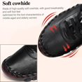 thumbnail image 3 of Tenacitee Women's Leather Soft Bottom Flat Shoes Handmade Beef Tendon Leisure Set of Feet Breathable Round Head Non-Slip Mom Loafers, 3 of 3