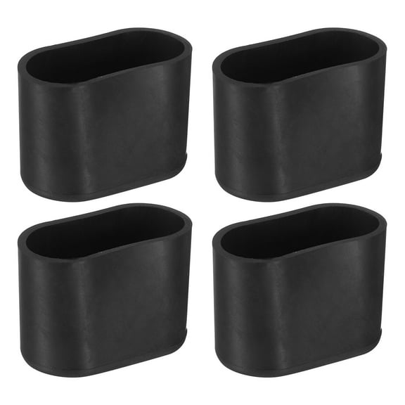 Plastic Furniture Leg Caps, 4Pack 42x23mm Oval Chair Leg Tips Caps