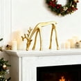 thumbnail image 7 of FastXmas Christmas Reindeer Statue Ornaments,Plastic Stand Reindeer Tabletop Decoration,European-Style Imitation Reindeer Statue for Christmas,Office,Bookshelf TV Stand,Living Room Decor(7.8" Gold), 7 of 7