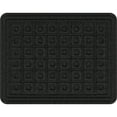 thumbnail image 5 of Duratex Solid Black Blocks Universal Fit Woven Car Floor Mats 4 Pack, 5 of 12