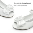 thumbnail image 2 of BURUDANI Girls’ Princess Dress Shoes with Bow & Flower, Low Heel Flats for Weddings, Parties, Little/Big Kids, 2 of 5