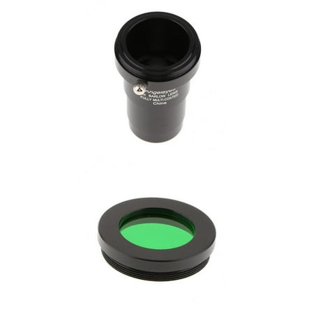 Telescope Eyepiece Lens For  5X 1.25''/31.7mm Fully Multi-coated Film Universal T Adapter + Moon Filter