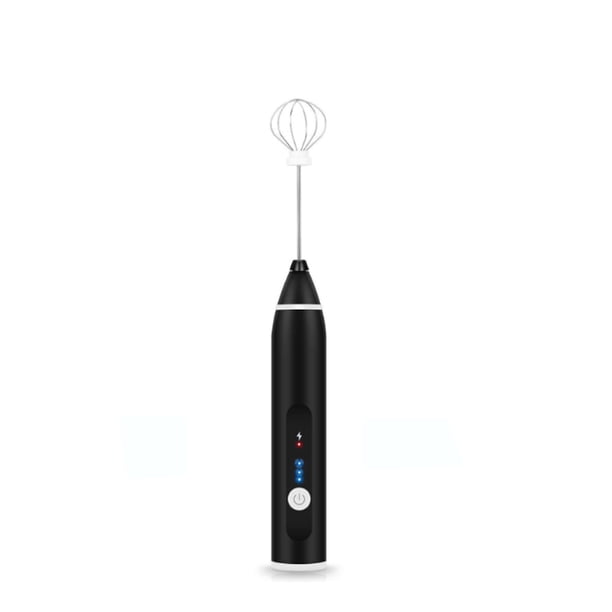 Espumador de leche eléctrico, Espumador de leche recargable USB Tailiqi con tres niveles de velocidad, para café, café con leche, capuchino, batido de huevos (2 en 1) Adepaton LL-0043