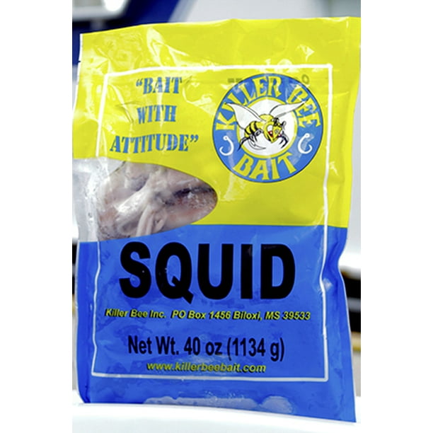 Killer Bee Bait Frozen Squid 14 oz - Walmart.com