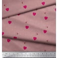 thumbnail image 3 of Soimoi Polyester Crepe Fabric Dot,Heart & Bird Clip Art Decor Fabric Printed Yard 42 Inch Wide, 3 of 3