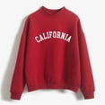 thumbnail image 2 of Bibifish Womens Sweatshirts Letter Printed Crewneck Long Sleeve Pullover Tops Casual Lightweight Spring Fall Relaxed Fit Sweatshirts, 2 of 4
