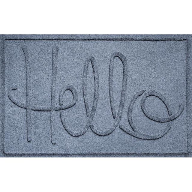 Aqua Shield 20647580023 2 x 3 Pi Simple Bonjour Paillasson - Pierre Bleue