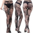 thumbnail image 4 of Fishnet Stockings for Women Plus Size Women Pants Sexy Mesh Perspective Leggings Plus Size Fishnet Netting Stockings Fishnet Leggings Plus Size Leggings for Women Plus Size, 4 of 9