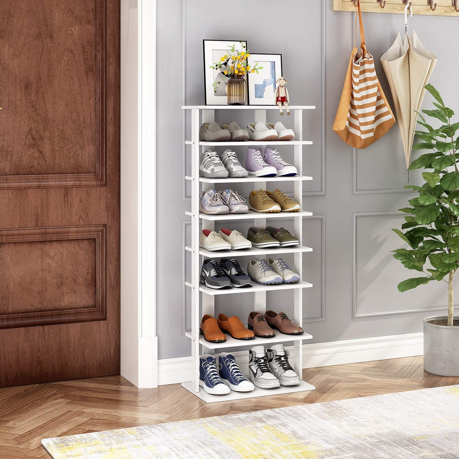 VTRIN Shoe Rack Shoe Organizer 7 Tier Shoe Rack for Entryway 22-26 Pairs  Shoe and Boots []