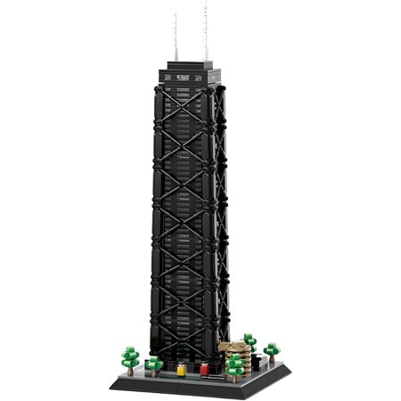 Vyytoz John Hancock Center Chicago Building Set, 1284Pcs Architecture Model, Creative Display Toy, World Landmark Collection