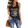 thumbnail image 6 of Stralyhd 250 Anniversary Usa Women Tank Tops Star Striped Shirt Freedom Tank Tops Sleeveless Scoop Neck 1776-2026 Shirts Black XL, 6 of 7