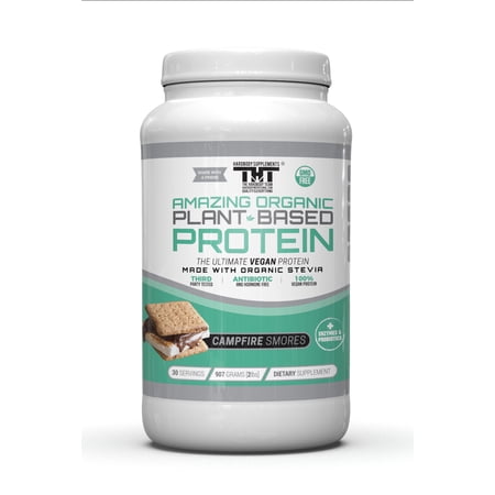 Hardbody Supplements Amazing Organic Plant Based Vegan Protein Powder | 100% Vegan, GMO Free