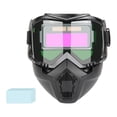 thumbnail image 1 of HILABEE Welding Helmet Anti Splash Dimming Detachable Soldering Protector Face Cover Standard and 10 Lens, 1 of 9
