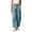Blue, variant on QTSHPN Scrub Pants Women Casual High Waisted Loose Fit Comfortable Joggers Pockets Everyday Wear Sports Long Womens Pants Grey L