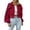Wine-1, variant on Stamzod Barn Jackets for Women Solid Color Turndown Button Down Jacket Casual Coats for Women Khaki S