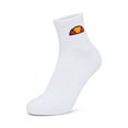thumbnail image 2 of Ellesse Unisex Quarter Socks, 3 Pair - Tallo, Ankle Socks, Logo White 47-49 (Uk 12-14), 2 of 4