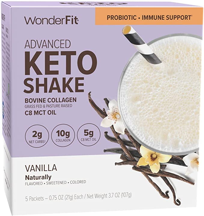 WonderFit Keto Shake, Vanilla (5ct)