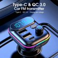 thumbnail image 5 of RHEA- Bluetooth5.0 Car Adapter Fm Transmitter Usb Aux Radio Handsfree Mp3 Music Player, 5 of 6