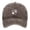 Coffee, variant on Dog Paw Print with Love Heart Hat for Women Men, Adjustable Embroidered Cotton Dog Lovers Baseball Cap (Black, One Size）