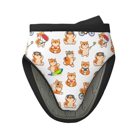 

Matuu Kawaii Shiba Dog for Non-Slip Mini Oven Soft Silicone Mitt 5.9 x5.9