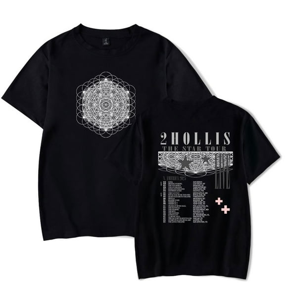 2hollis The Star Tour 2025 Merch T-Shirt Women Men Crewneck Casual Short Sleeve Tee