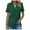 Green, variant on Women Blouses Womens Work Attire Casual Dressy Tops for Women Thermal Tops for plus Size Mid Sleeve Shirts Overlapping Top V Neck Womens Pom Blouse Soft Shirts Summer Dresses Army Green S
