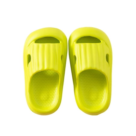 

UKAP Boys Summer Lightweight Closed Toe Water Shoes Clogs Children Pool Soft Backless Non-Slip Slip On Slippers Green 11.5C-12C